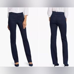 NWT NYDJ 4 Tall Straight Leg Marilyn Jeans Dark Blue Wash